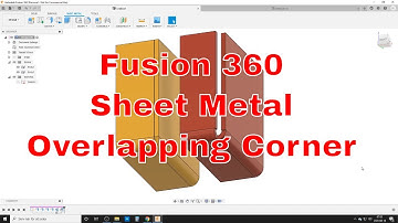 Fusion 360 - Sheet Metal overlapping corner