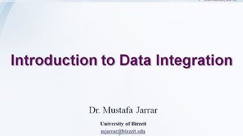 Introduction to Data Integration (Part 2/2)