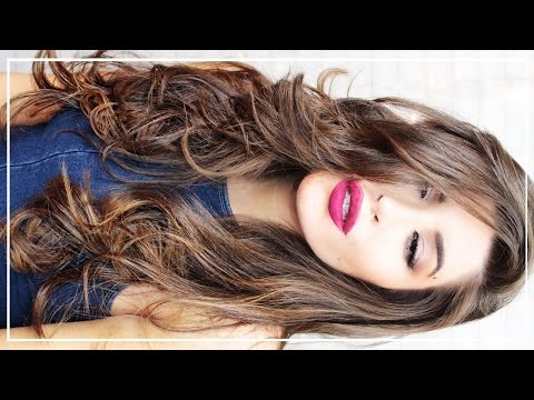Como enrolar o cabelo w / a Flat Iron | Waves Big Sexy & Volume | Jessica Harlow Tutorial cabelo