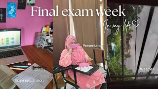 Final exam week in my life🌷📚 | study,presentation, exam,rain and more 