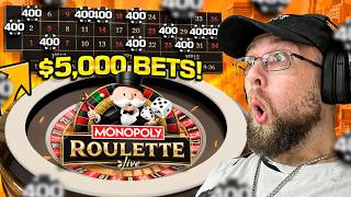 I DID HUGE BETS ON MONOPOLY ROULETTE...