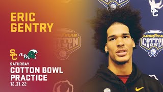 USC ILB Eric Gentry on being fully healthy, taking advantage of Cotton Bowl practices