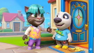 Hank arrives in the Neighborhood in My Talking Tom Friends 2 Spring update k-poo outfit unlocked  screenshot 2