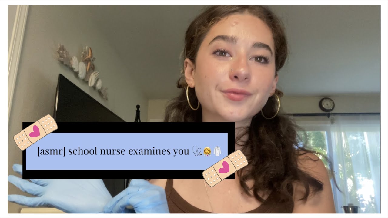 [asmr] school nurse examines you 👩‍⚕️🩺📝🤒