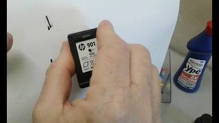 How to Refill the HP 901 Black Ink Cartridge for HP J4660 and HP 4500 Printers