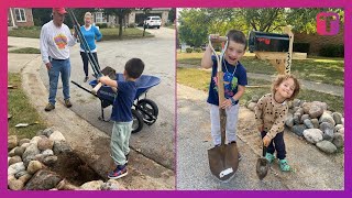 Kindhearted Neighborhood Kids Fix Neighbor's Mailbox After They Accidentally Knock It Over