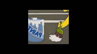 Bart’s Parking Lot Prank.#thesimpsons
