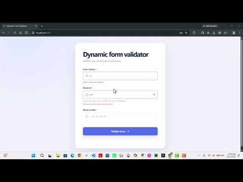 Dynamic Form Validator