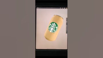 "Coffee that inspires" Drawing Starbucks Soda Can With Procreate!#shortsfeed #shortsviral#shortvideo