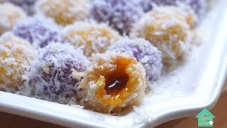 How to make Purple Sweet Potato & Pumpkin Onde - Onde !