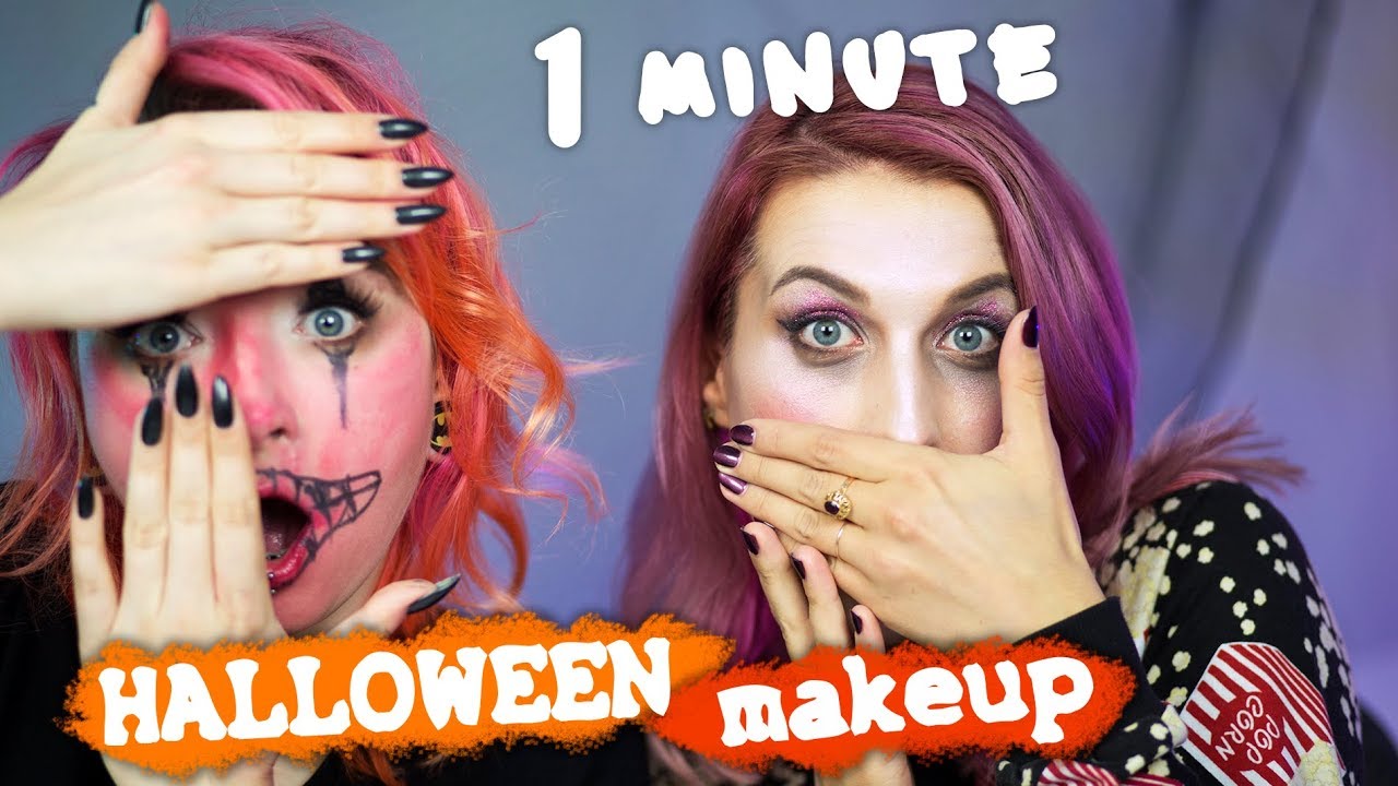 ♦ 1 Minute Halloween Makeup Challenge cz.2 🎃 RLM i Agnieszka Grzelak