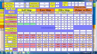 Amazon Selling Price Calculator India | Costing, Profit Calculation For E-Commerce screenshot 1