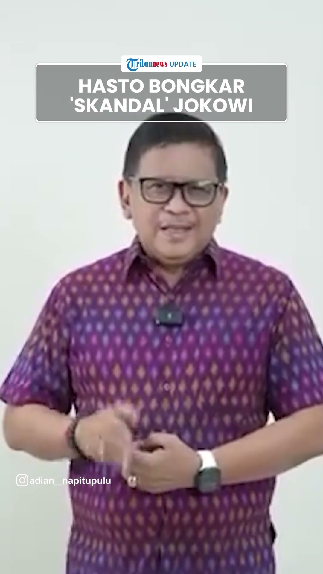 Hasto Mulai Bongkar 'Skandal', Tuduh Jokowi Dalang Pelemahan KPK Demi Lindungi Gibran dan Bobby