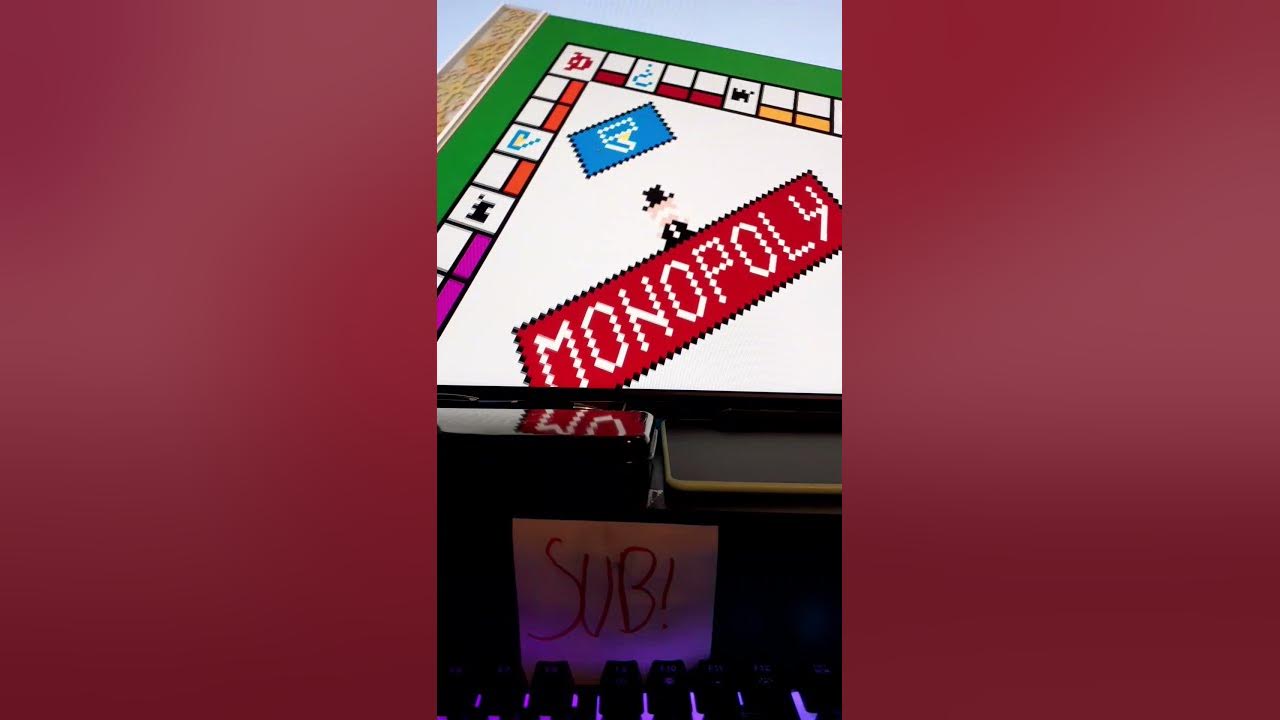 Minecraft Monopoly Board!