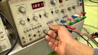 Use of function generator and oscilloscope