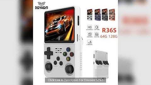 Open Source R36S Retro Handheld Video Game Console Linux System 3.5 Inch IPS Screen Portable Pocket