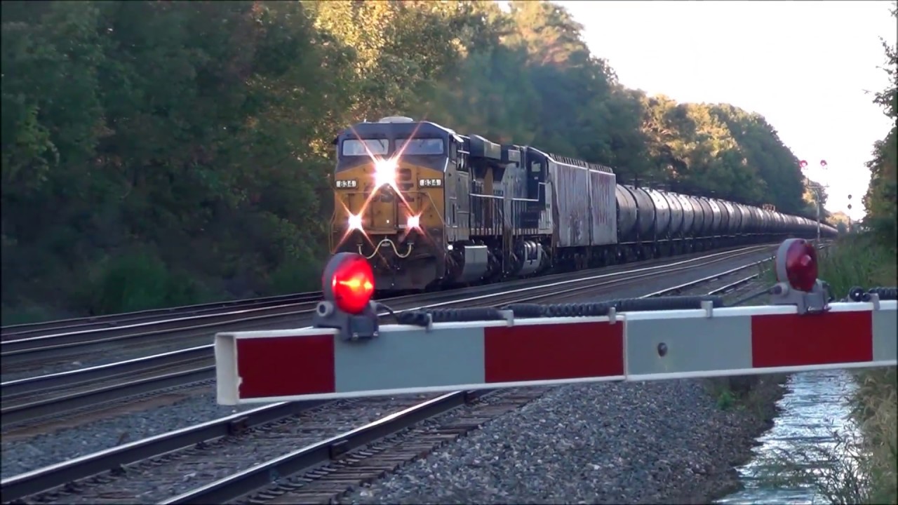 CSX Oil Tanker Train Hits The Horn YouTube