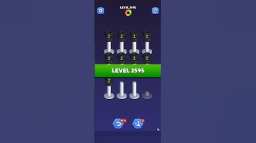 Nut Sort Level 2595 - Color Puzzle Game by Kiwi Fun #games #puzzle #NutSort #NutSortSolution