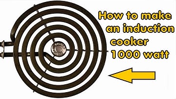 DIY INDUCTION HEATER CIRCUIT WITH FLAT SPIRAL COIL, PANCAKE COIL, INDUCTION COOKTOP, INDUCTION COOK.