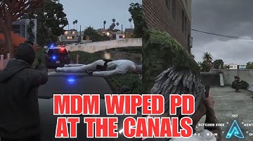 MANDEM WIPED PD AT THE CANALS (Multi-POV) | MANDEM NOPIXEL GTA RP