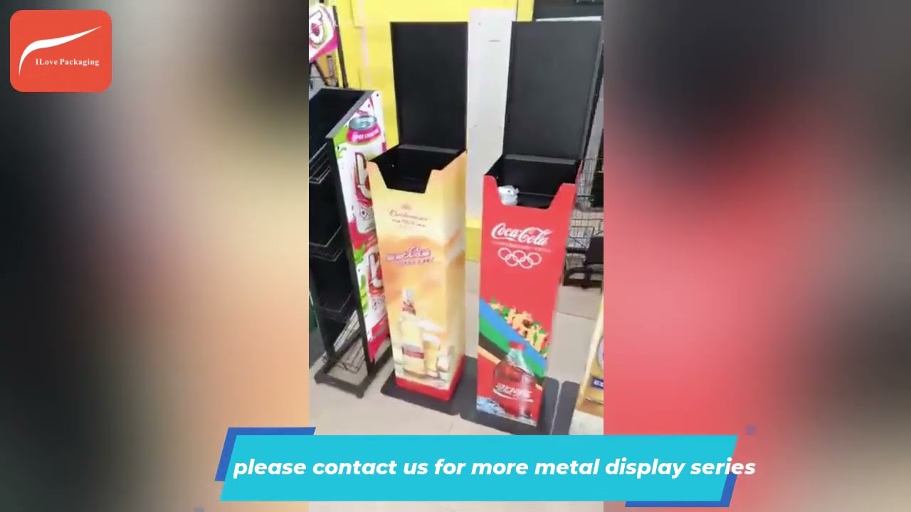 ILove Packaging Custom Metal Lift Beverage Display Factory China 