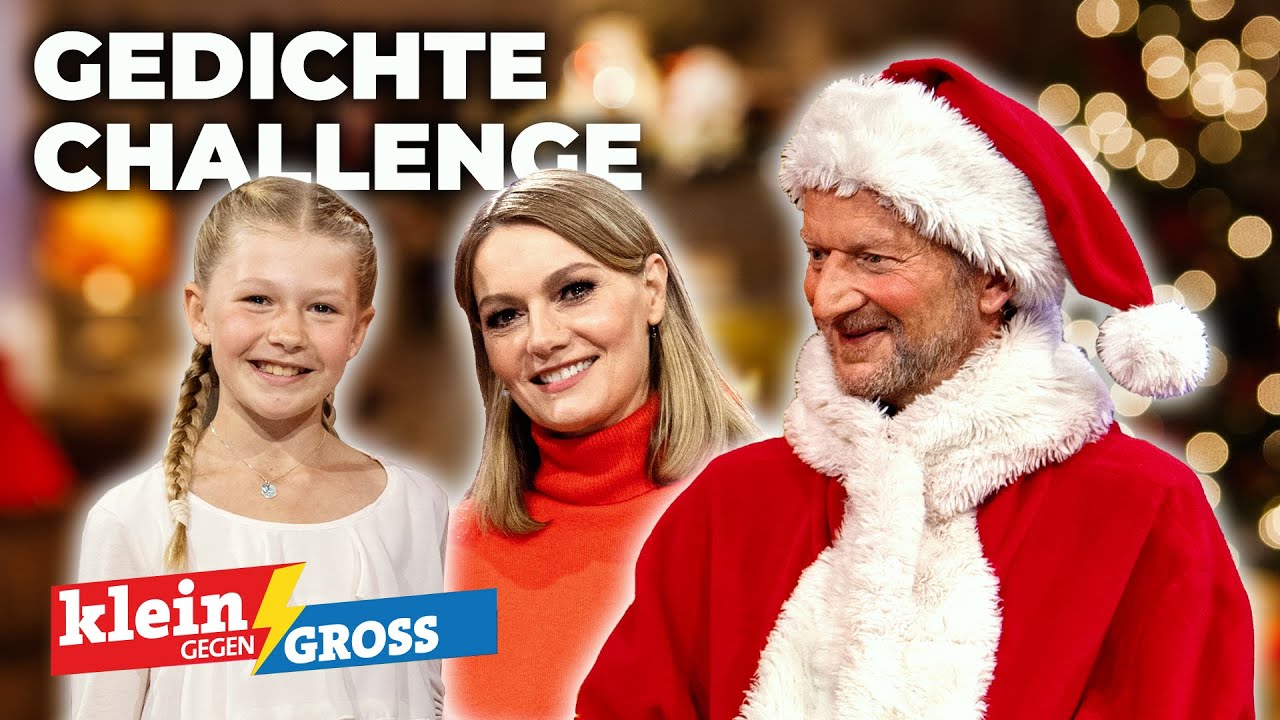 Martina Hill vs. Leonie (10): Weihnachtsgedichte-Quiz | Klein gegen Groß