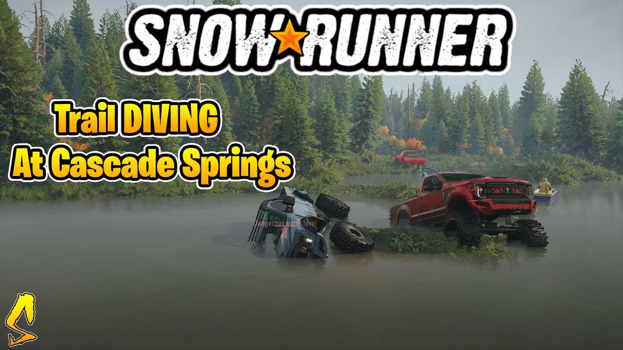 SnowRunner: Trail DIVING At Cascade Springs | Top Gear Ep. #65