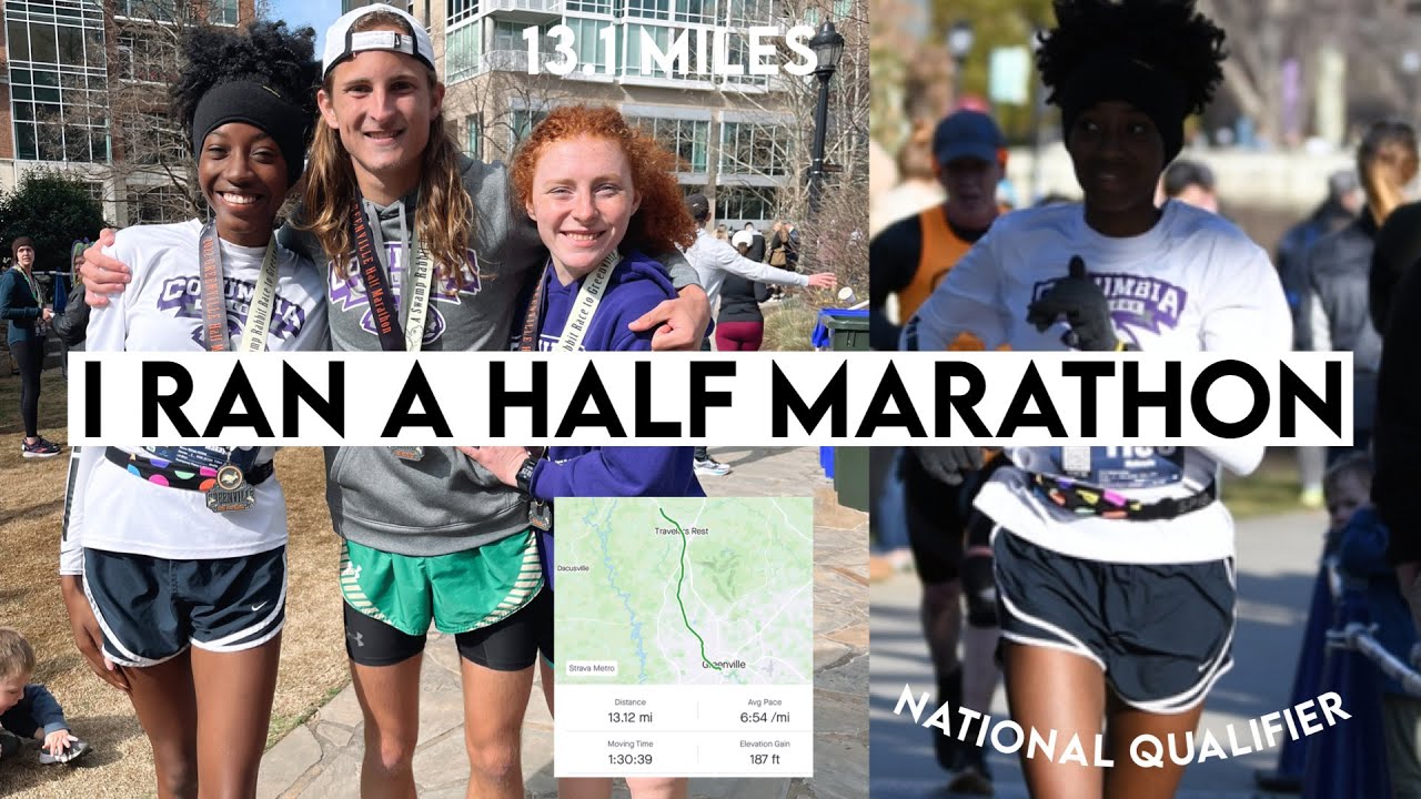 I RAN A HALF MARATHON.. Greenville Half Marathon Vlog 2022 YouTube
