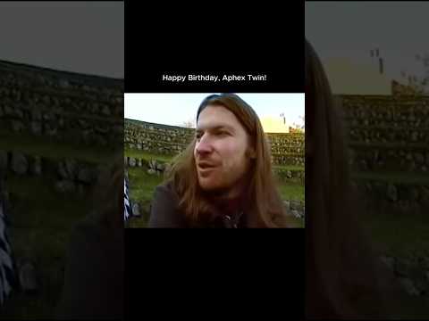 Happy Birthday, Aphex Twin!  The seminal electronic musician, AKA Richard D. James, turns 55 today!