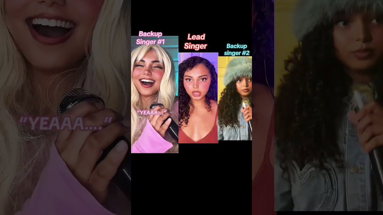 POV Backup Singer 1 In The Girl Group Always Over Does Her Part 