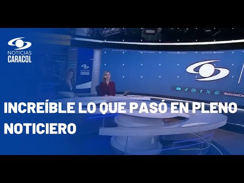 ¿Un fantasma en plena transmisión de Noticias Caracol? Así reaccionaron presentadoras