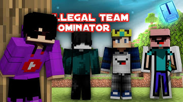 How i destroyed this illegal team dominators from this public minecraft server | universalmc