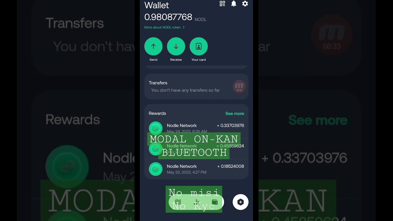 NODLE Network - Cuma On-kan Bluetooth Dapat Token NODLE Secara Gratis