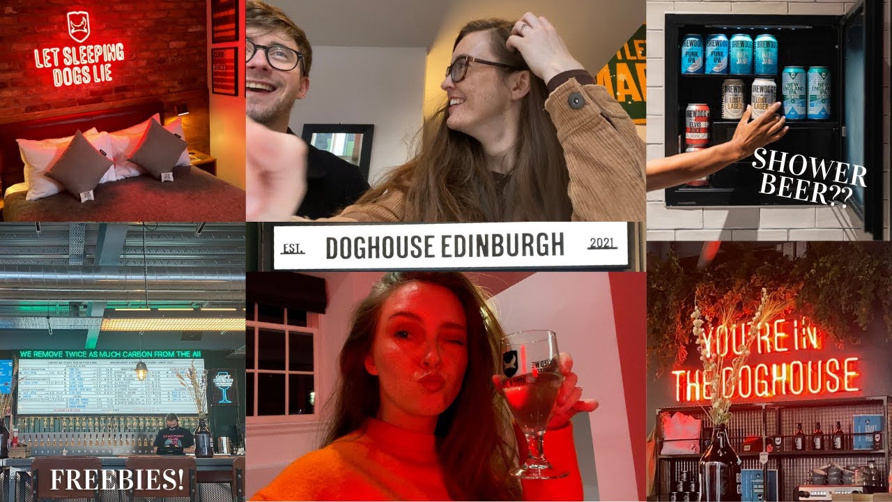 We Stayed at a Beer Hotel?! BrewDog Doghouse Hotel Edinburgh - Vlog & Review
