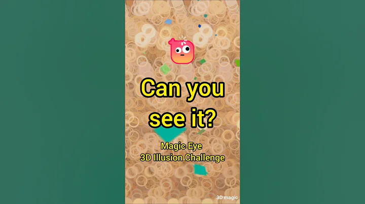 Can you see it⁉️ Only Pros can see it❗Magic eye 3D illusion challenge❗#stereograms