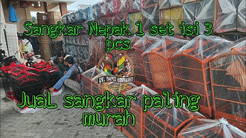 Sangkar Nepak 1 set isi 3 pcs Harga 340 rb