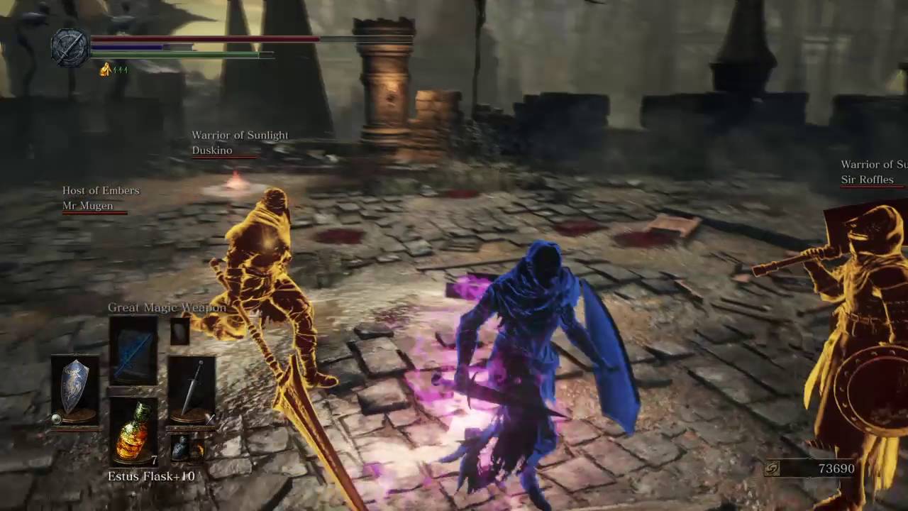 DARK SOULS™ III PvP Blue Sentinel Action