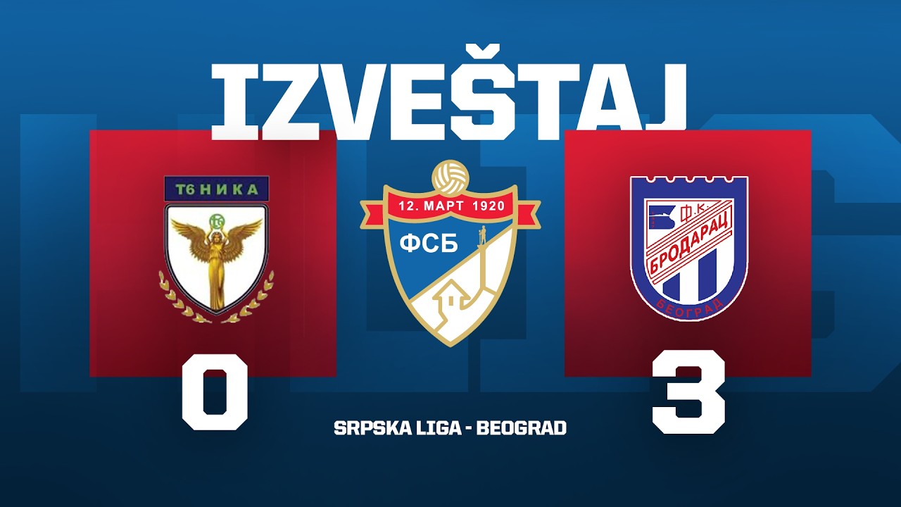 FK T6 NIKA - BRODARAC, Srpska Liga Beograd 25/26 - 14. Kolo