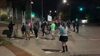 Protesters gather outside Ramsey County Jail following announcement in Breonna Taylor case