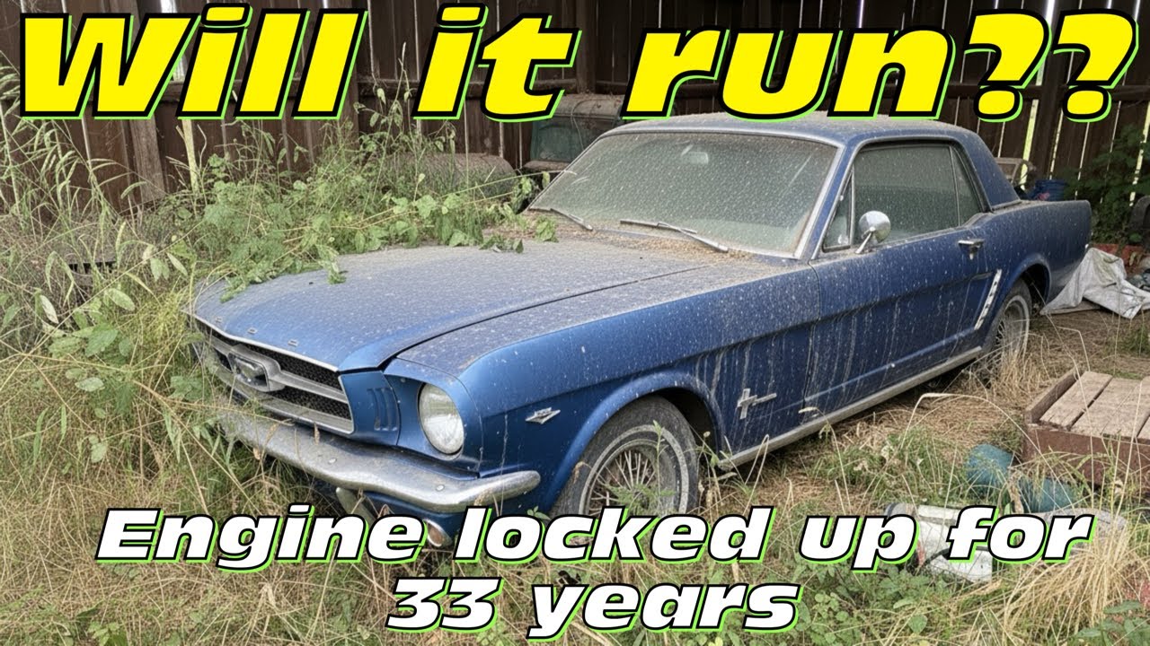 1965 mustang will it run after 33years? (sitting for 33 years with a locked up engine)
