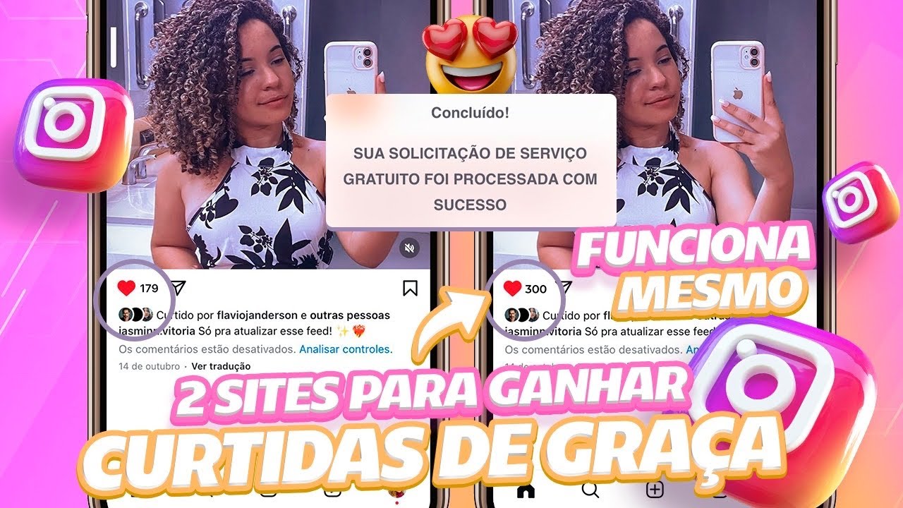 2 SITES PARA GANHAR CURTIDAS NO INSTAGRAM EM 2024 (de graça!) - YouTube