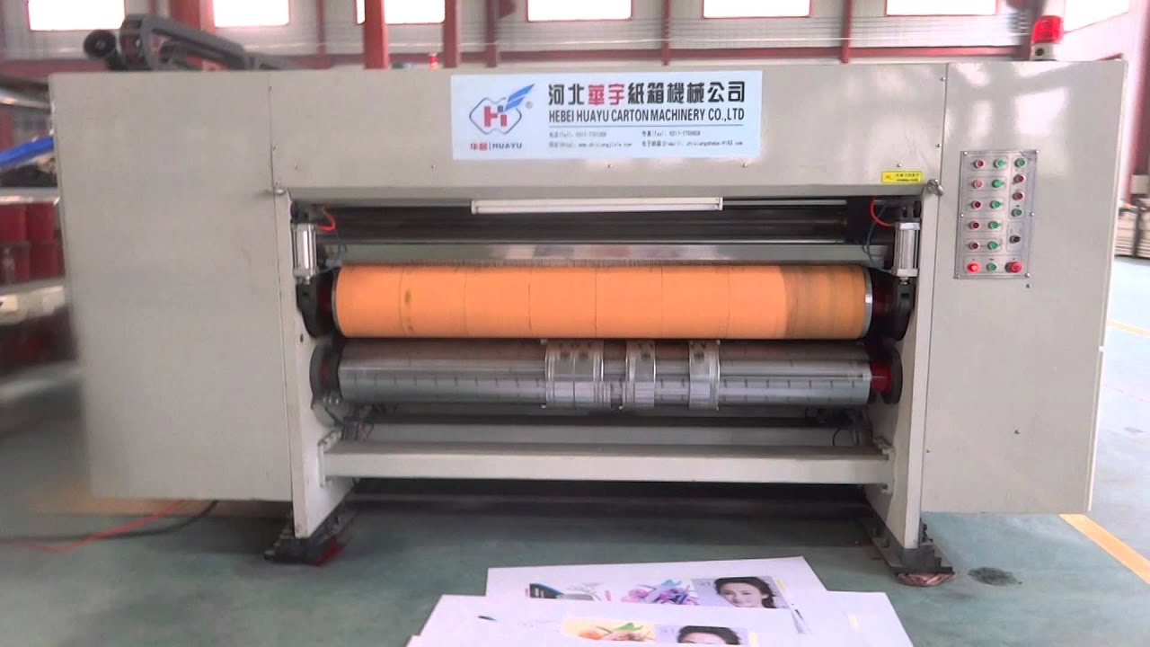 4 color auto flexo printer rotary die cutterslotter machine(900x2000