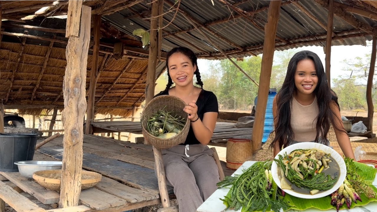 แกงหน่อไม้ใส่ดอกกระเจียว สรูตสาวแป🇱🇦ແກງໜໍ່ໄມ້ໃສ່ດອກກະຈຽວສູດສາວແປ