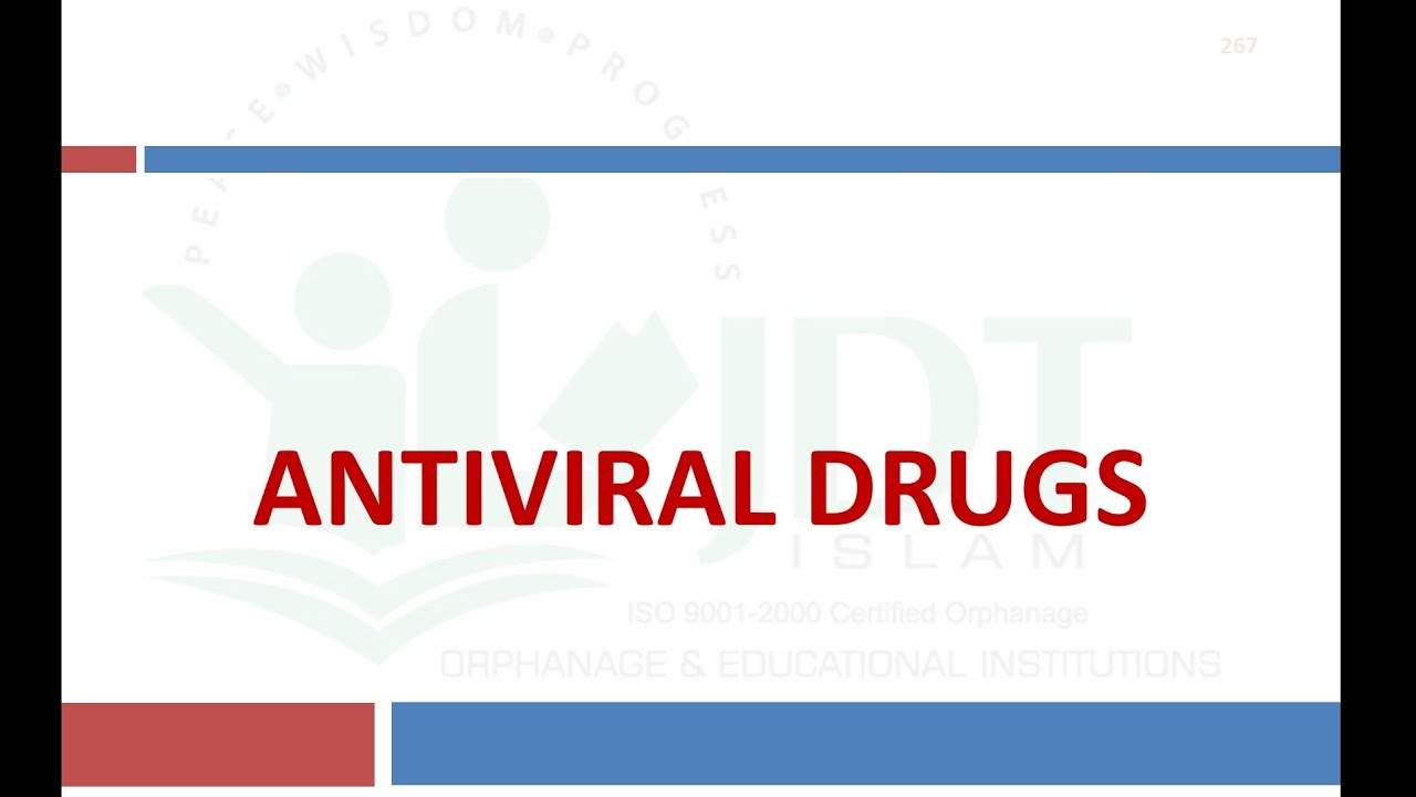 ANTIVIRAL DRUGS: Pharmacology: Acyclovir, Zidovudine, Nevirapine, Saquinavir, Enfuvirtide