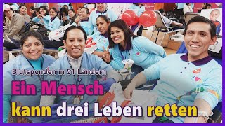 [WeLoveU] Weltweite Blutspendeaktionen in 51 Ländern von der Vorsitzenden Zahng Gil-jah