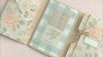 One Sheet Journal Folio with 12x12 Papers One Page Wonder