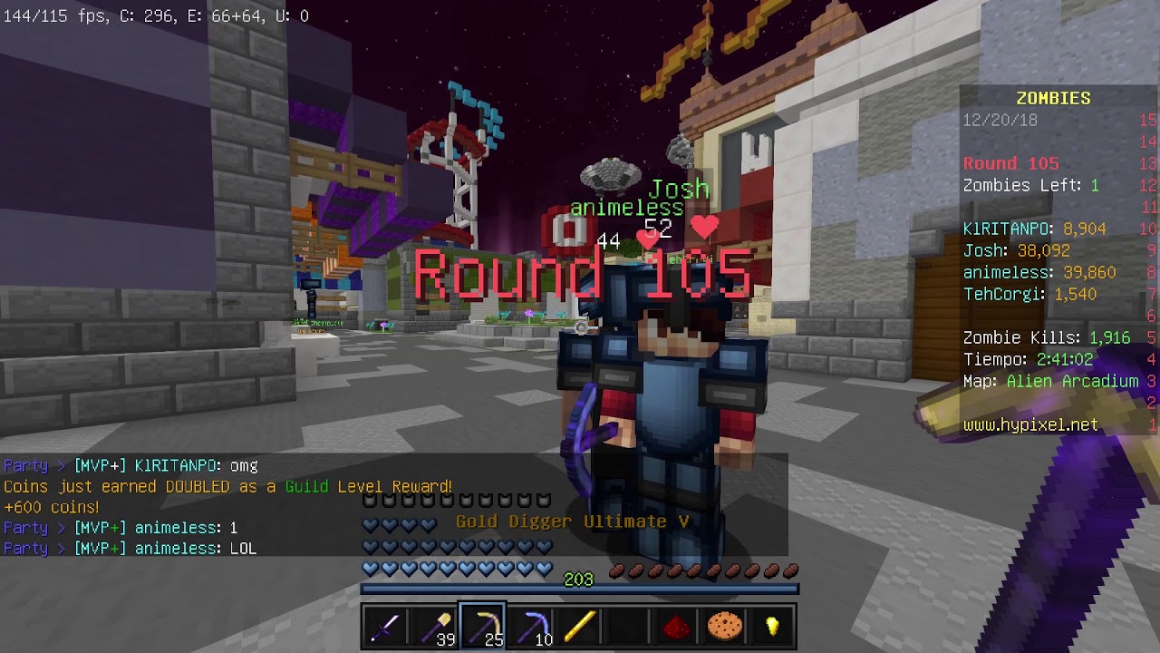 【World Record】Alien Arcadium R105 Hypixel Zombies