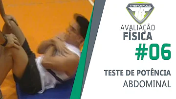 Como é realizado o teste de força abdominal?