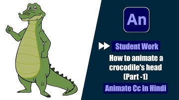 Fast Forward Tutorial Of Student Work | How to animate crocodile