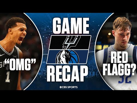 Victor Wembanyama DOMINATES for Spurs as Cooper Flagg struggles in NBA debut with Mavericks